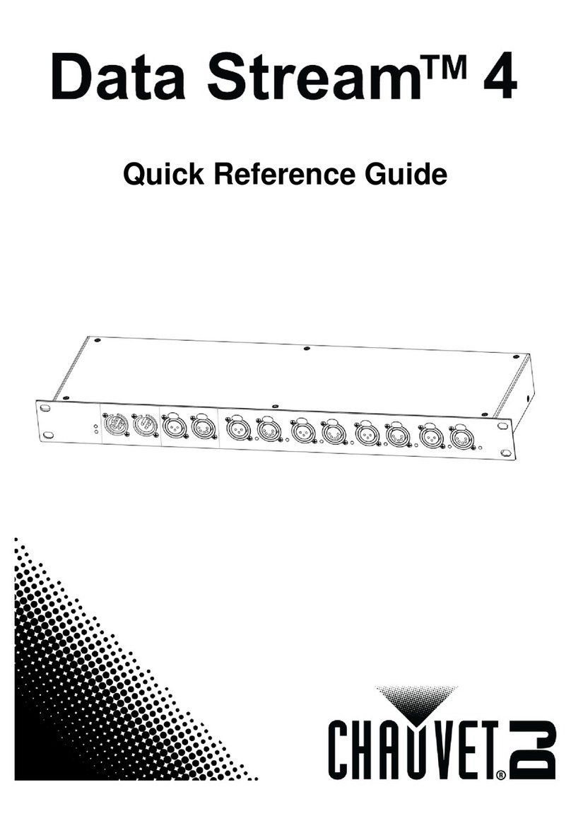 Chauvet Data Stream 4 Quick reference guide