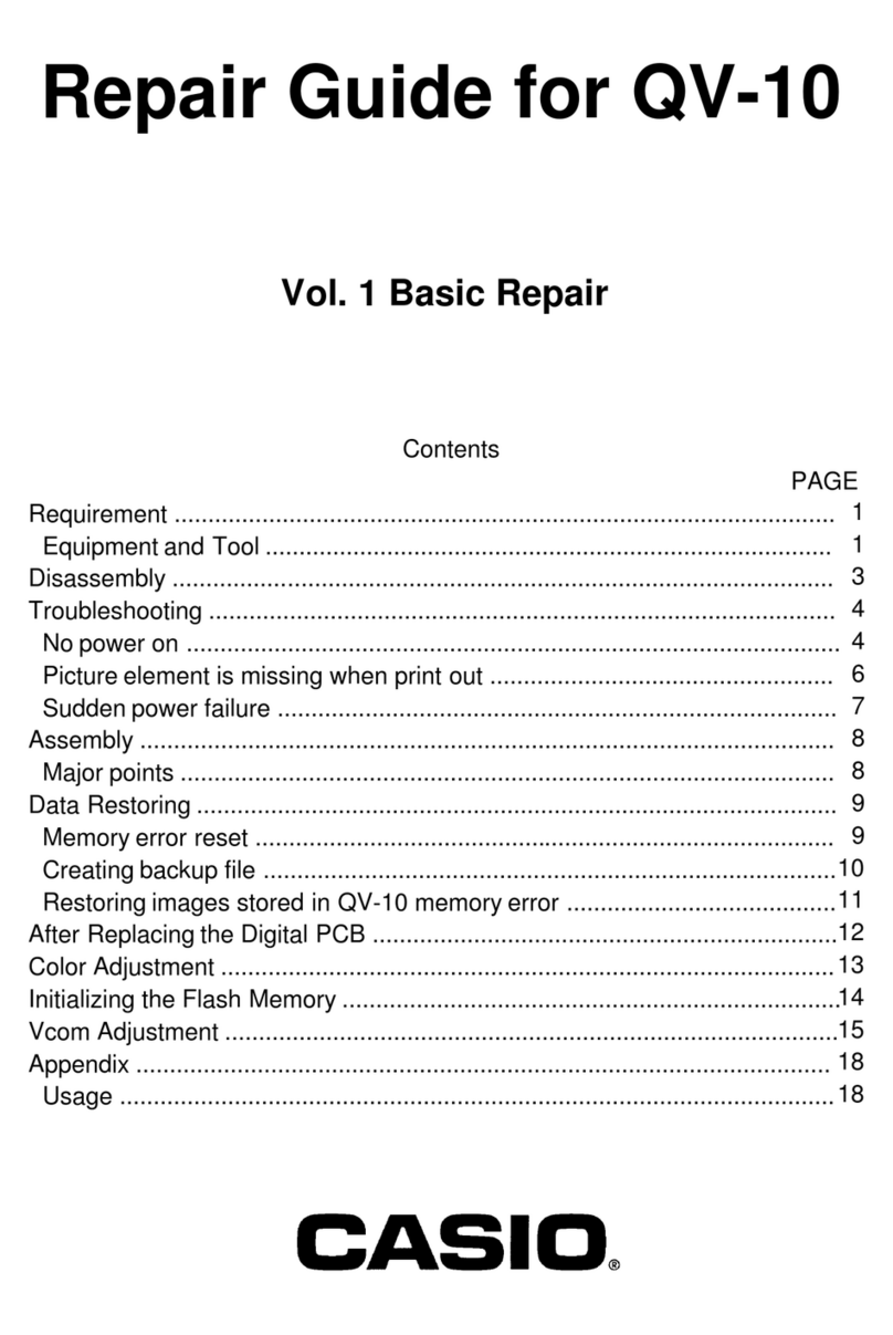 Casio QV-10 Assembly instructions