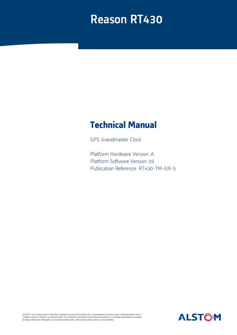GE Reason RT430 User manual