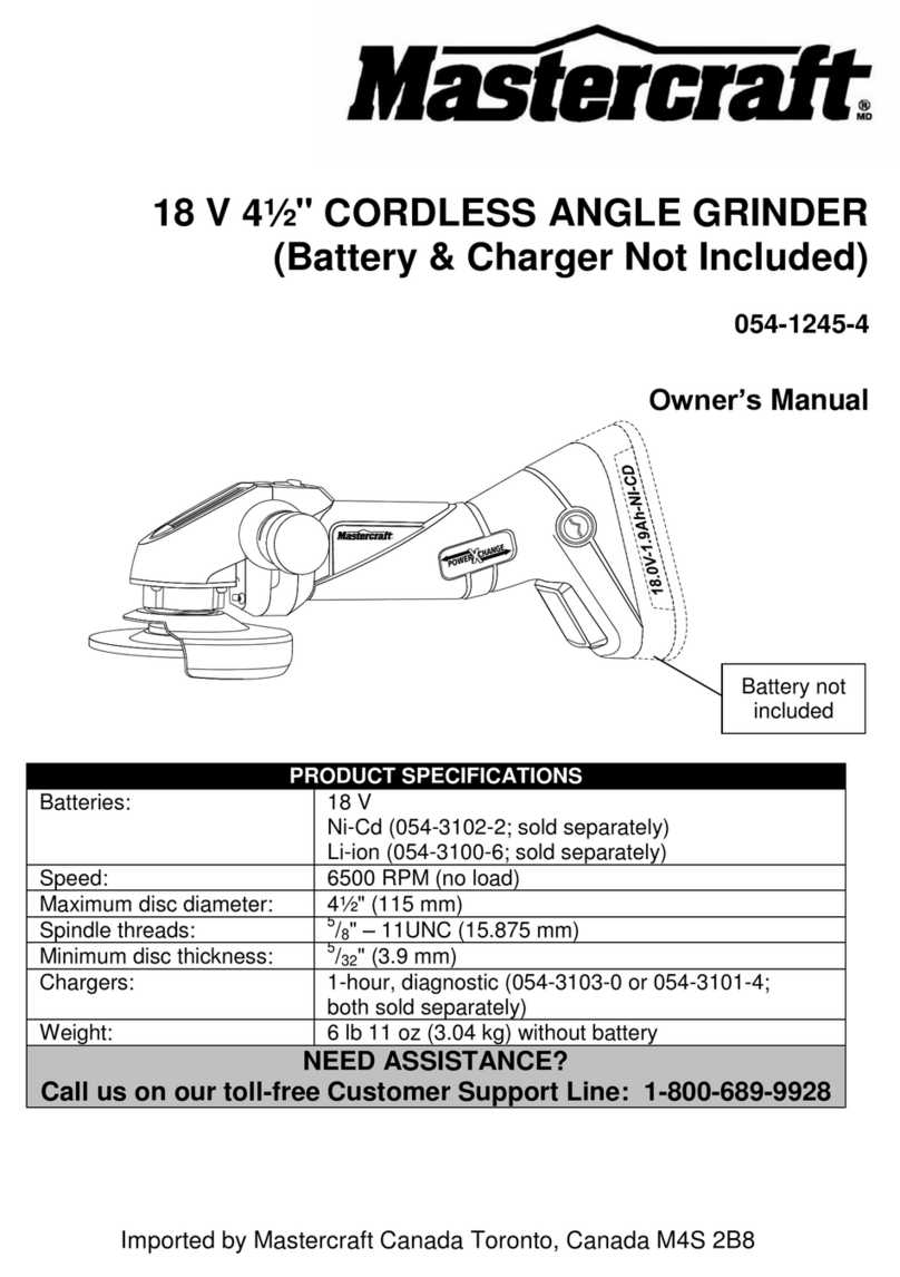 MasterCraft 054-1245-4 User manual