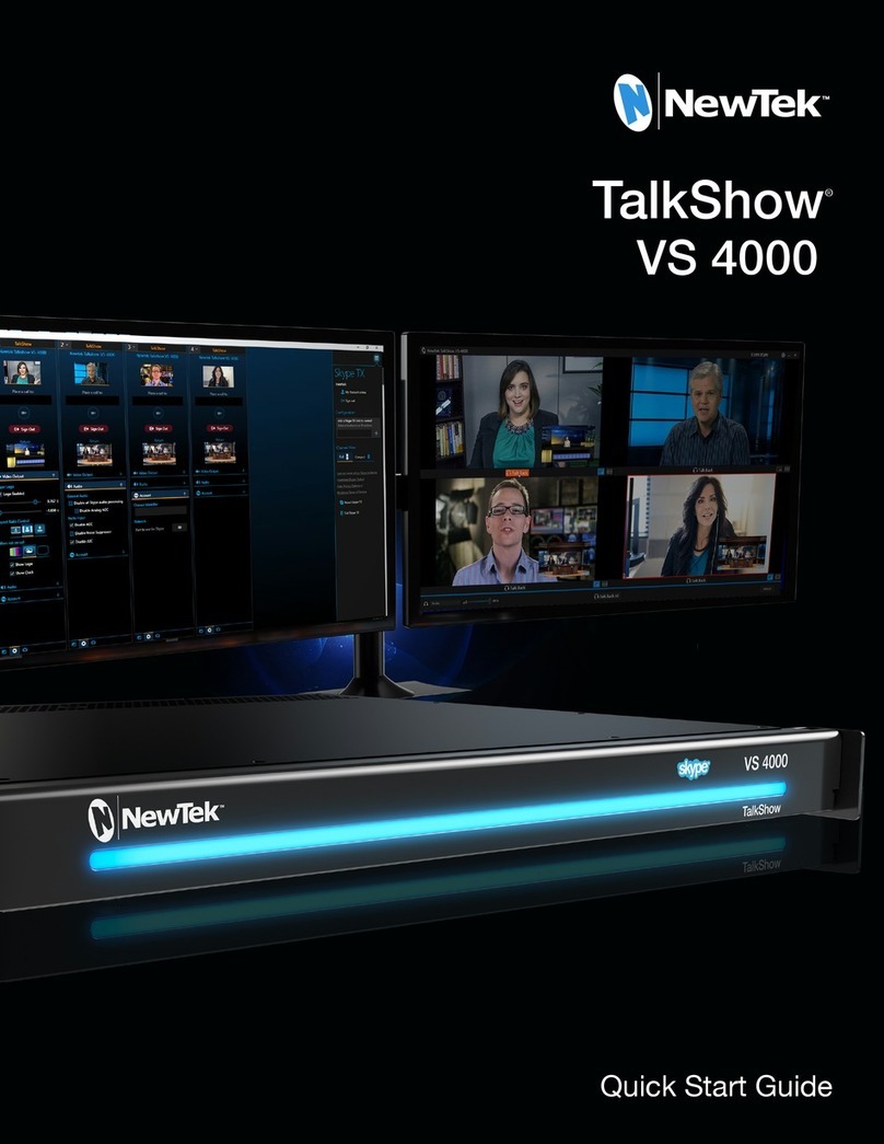 NewTek TalkShow VS 4000 quick start guide