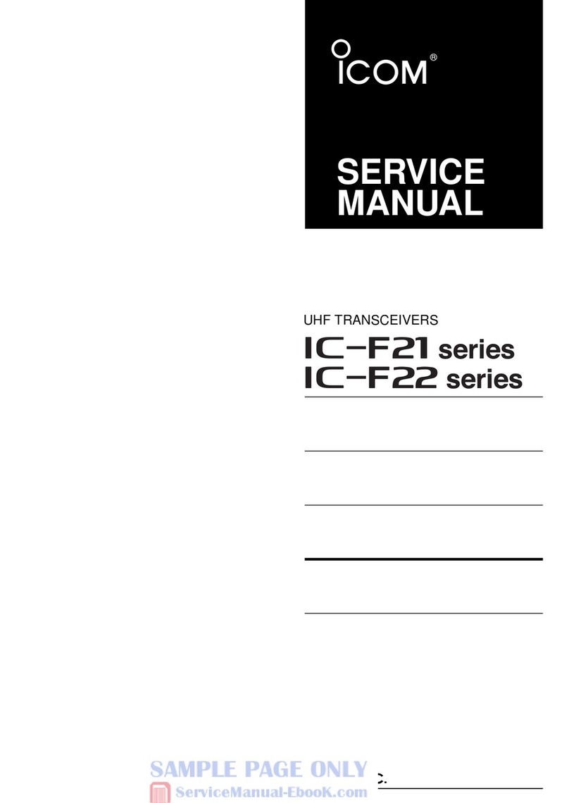 Icom IC-F21 User manual