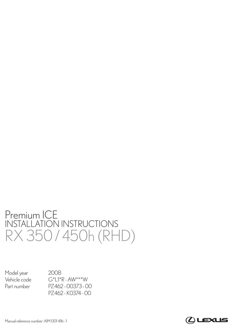 Lexus Premium Ice Installation instruction