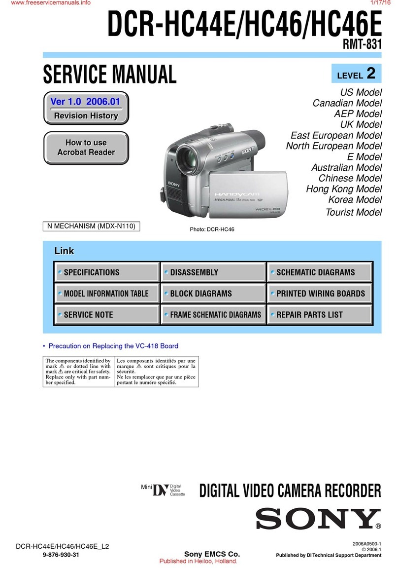 Sony Handycam DCR-HC44E Service manual