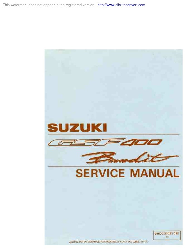 Suzuki GSF 400 BANDIT Service manual