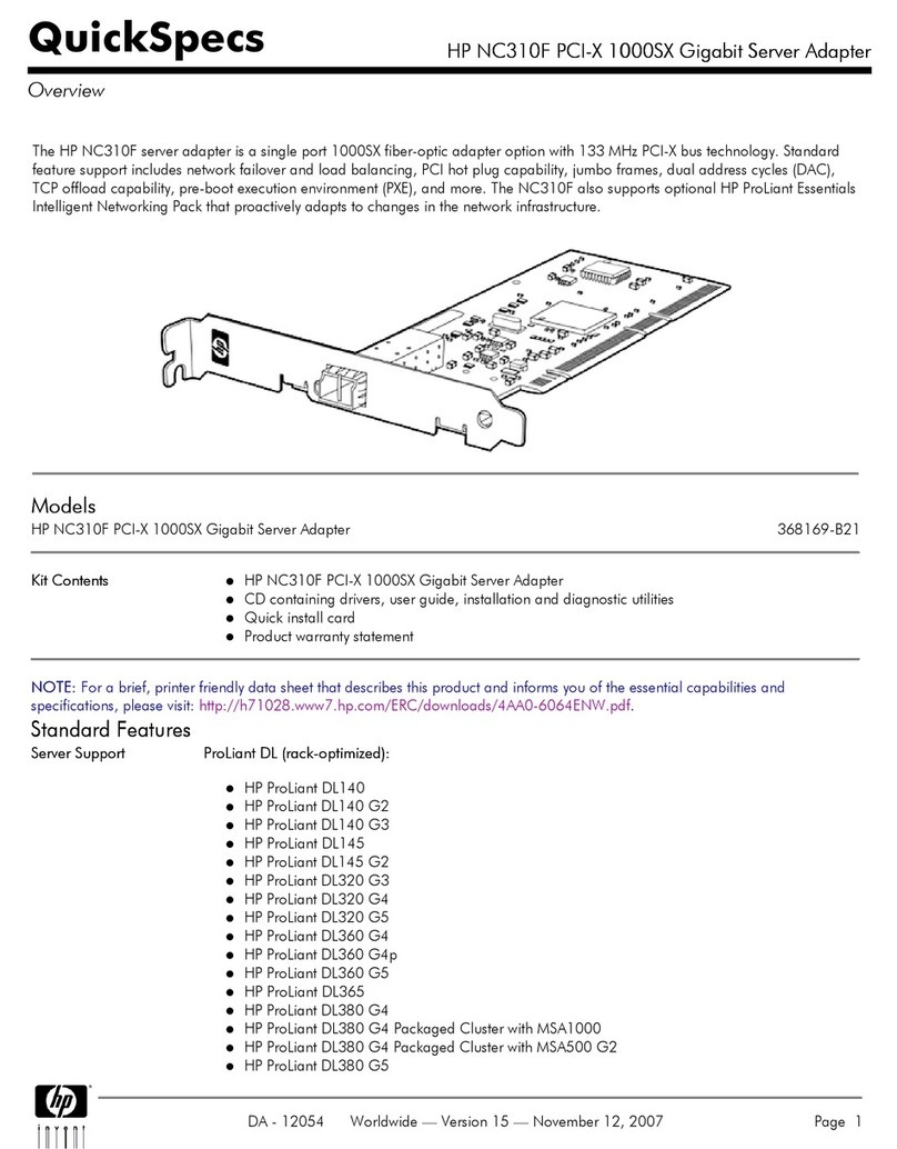 HP NC310F User instructions
