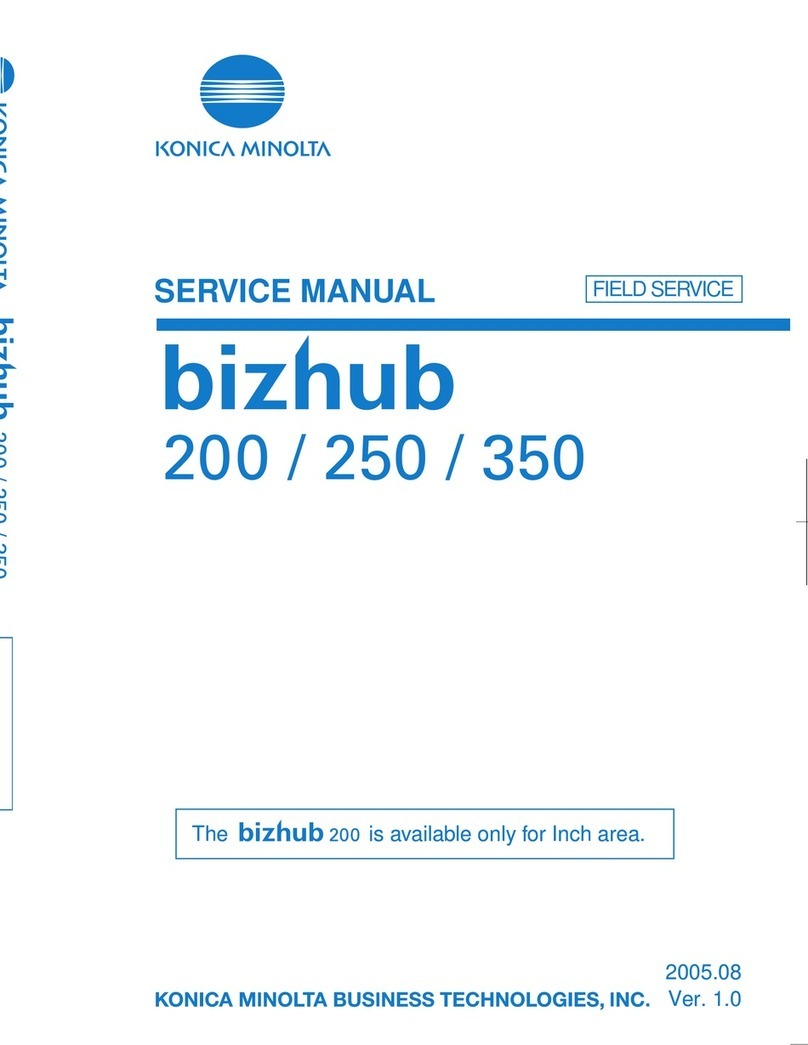 Konica Minolta bizhub 200 Service manual Konica Minolta bizhub 200 Service manual