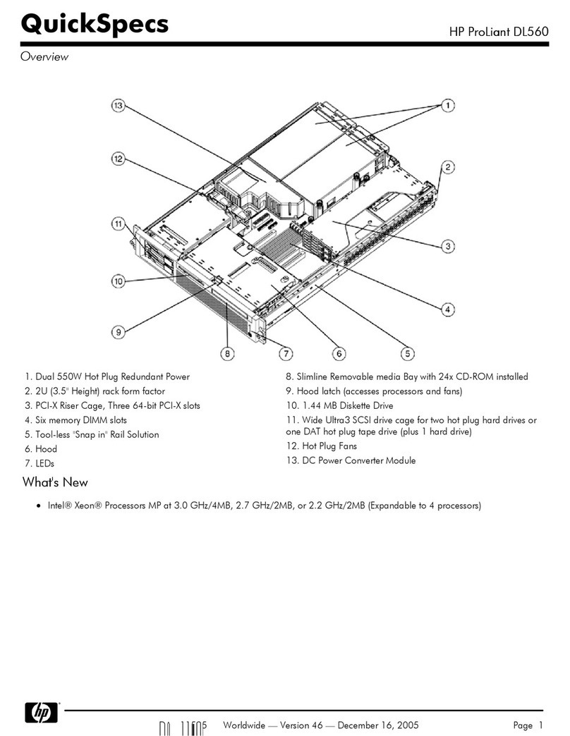 HP ProLiant DL560 Quickspecs