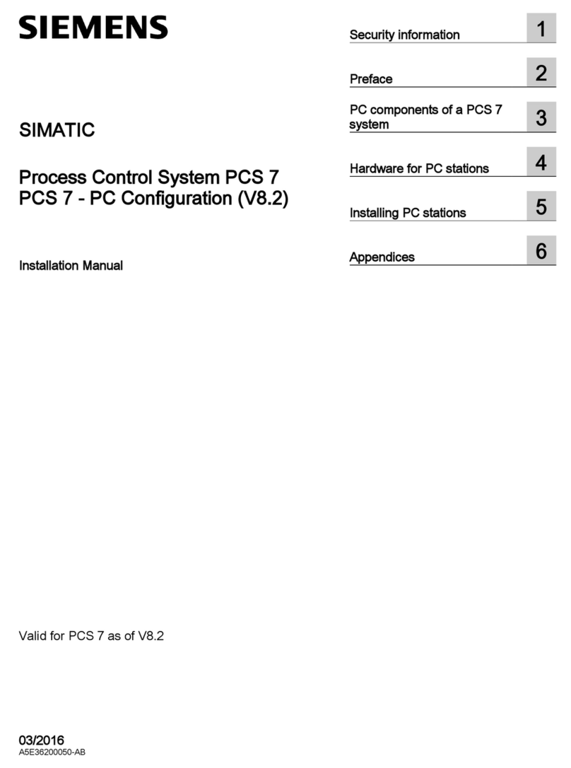 Siemens PCS 7 installation manual