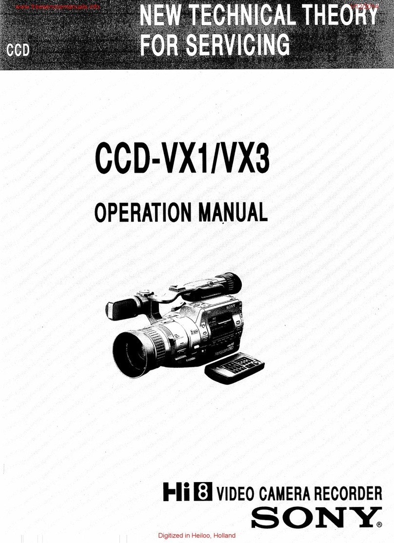 Sony ccd-vx3 Operation manual