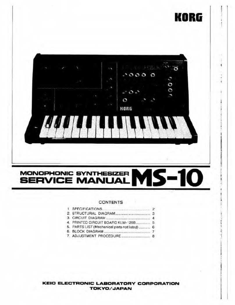 Korg MS-10 User manual