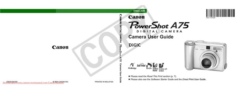 Canon POWERSHOT A75 User manual