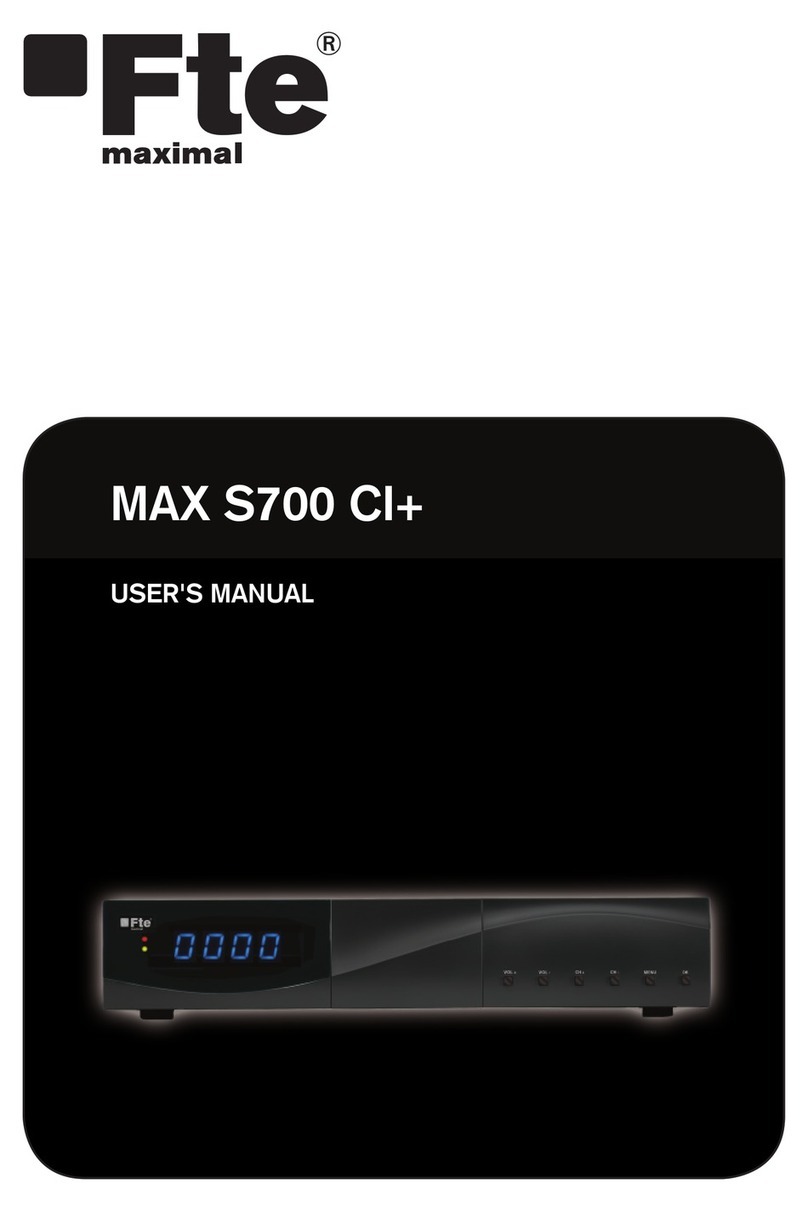 FTE MAX S700 CI+ user manual FTE MAX S700 CI+ user manual