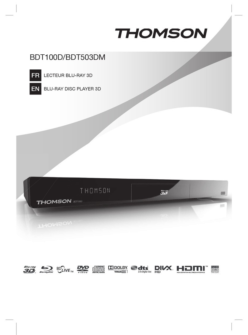 THOMSON BDT100D user guide