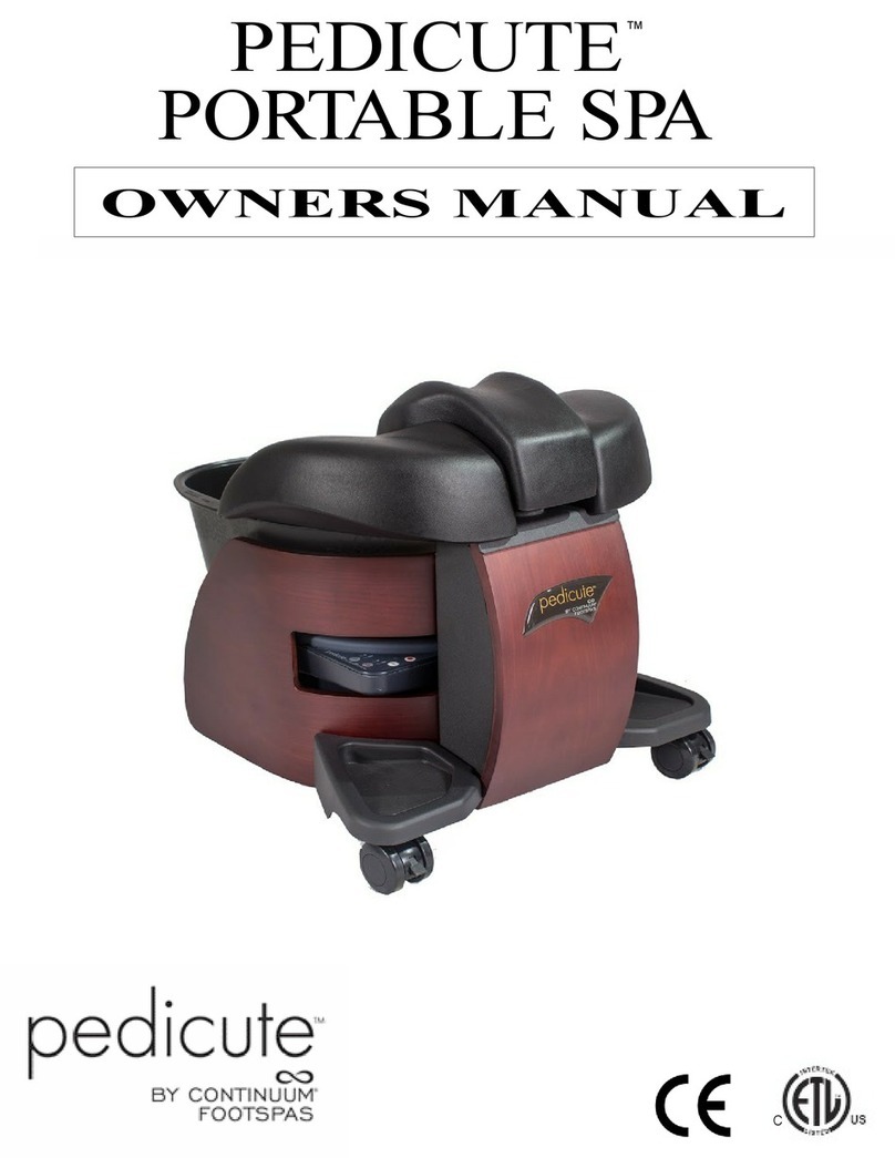 Continuum Footspas Pedicute owner's manual