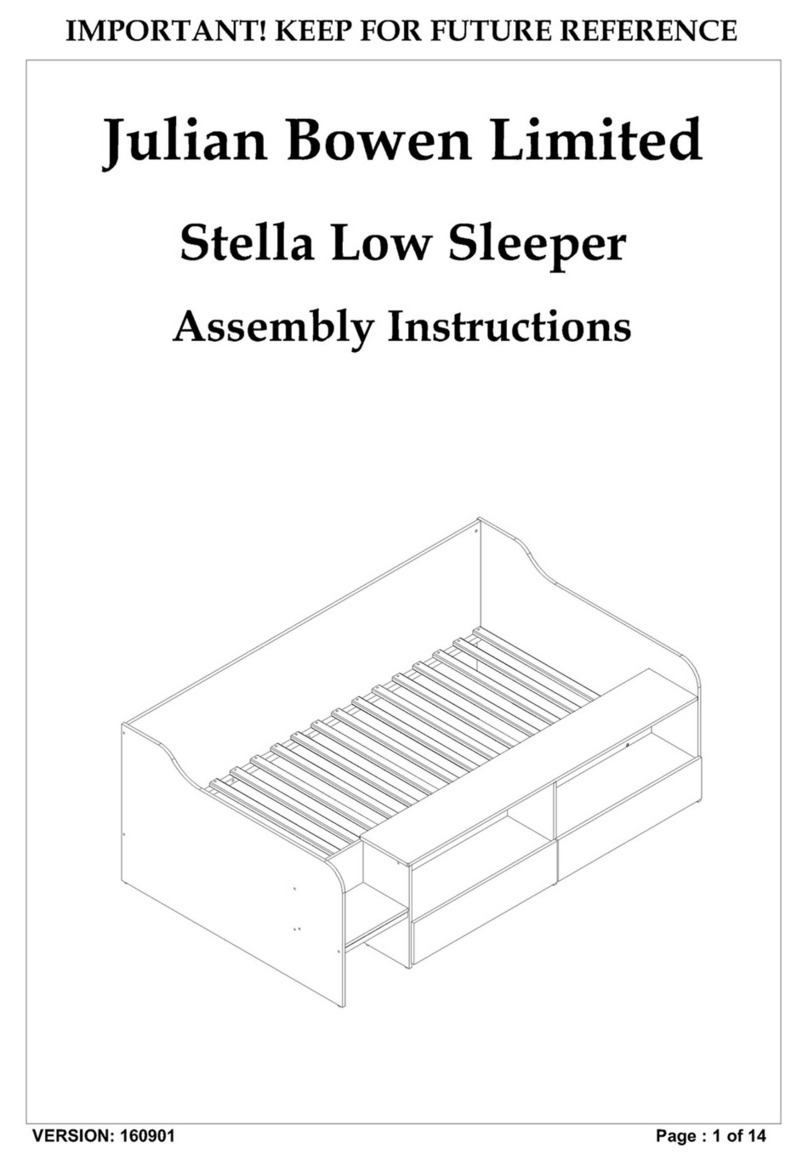 Julian Bowen Limited Limited Stella low Assembly instruction