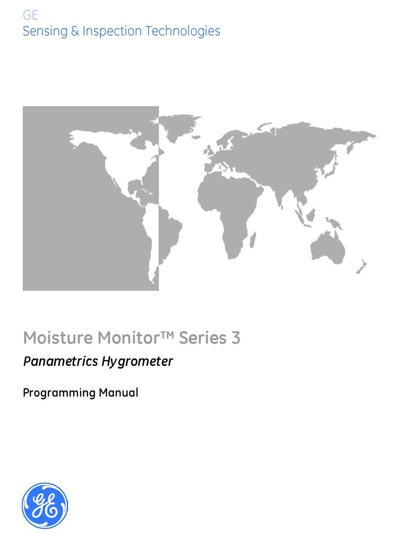 GE Moisture monitor series 3 Owner's manual