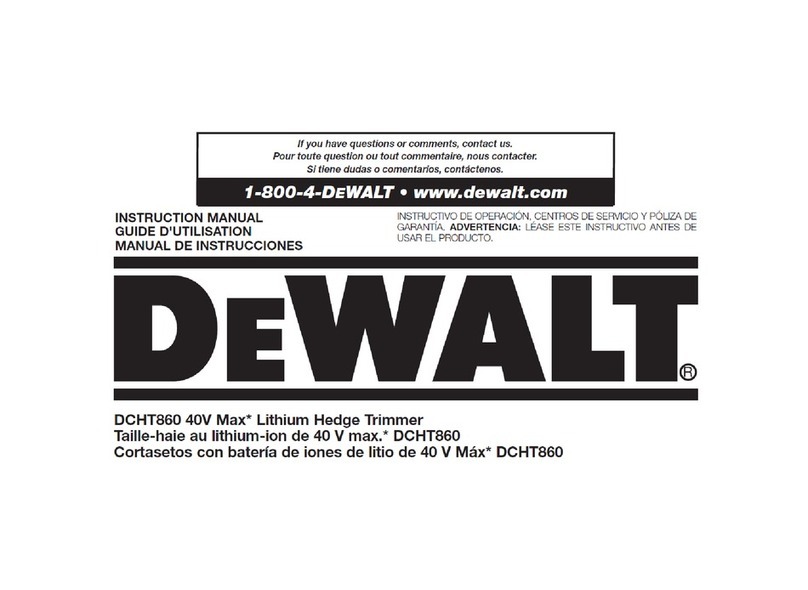 DeWalt DCHT860 instruction manual