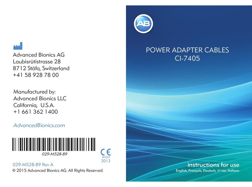 Advanced Bionics CI-7405 User manual Advanced Bionics CI-7405 User manual