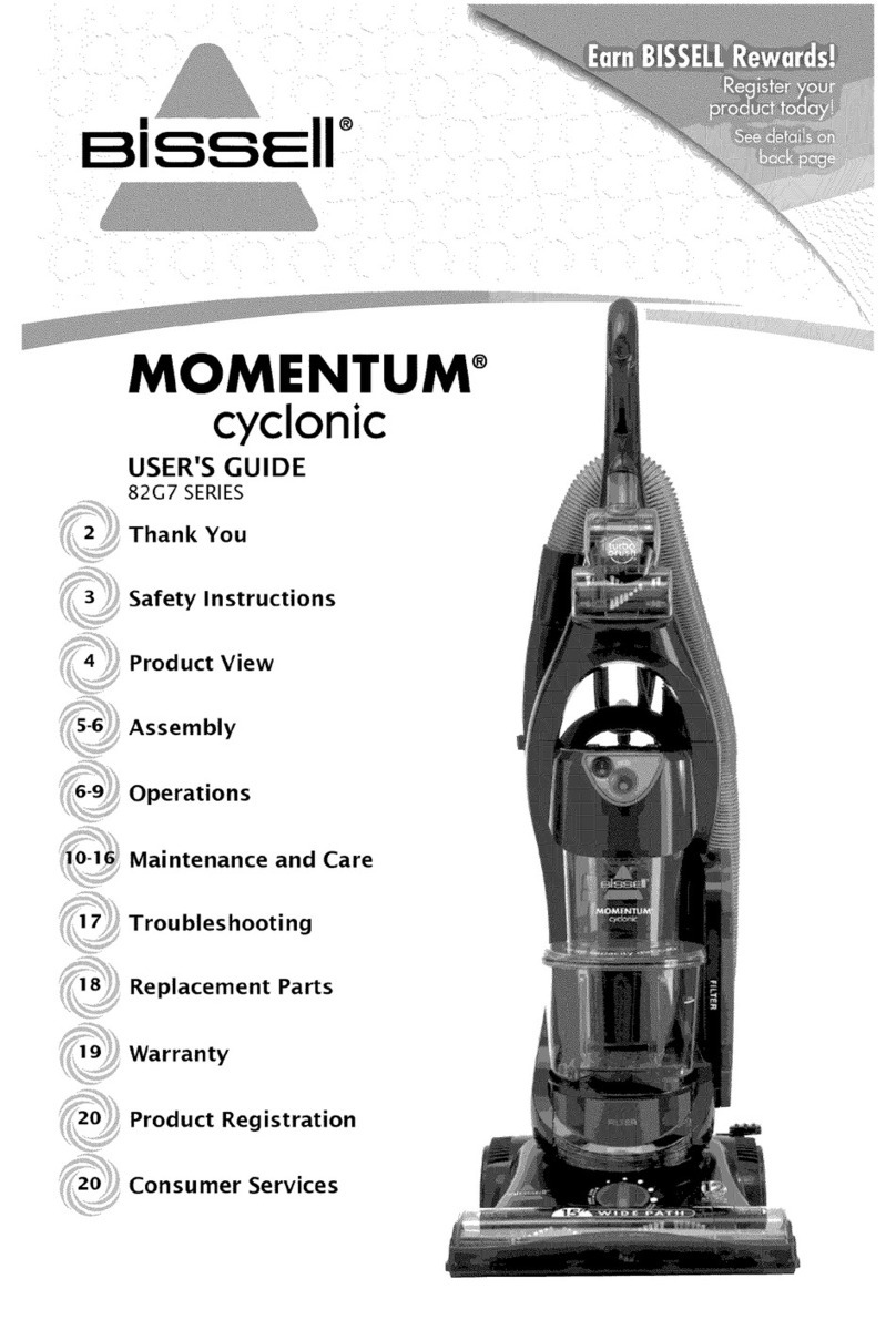 Bissell Momentum/PowerTrak 82G7 Series user guide