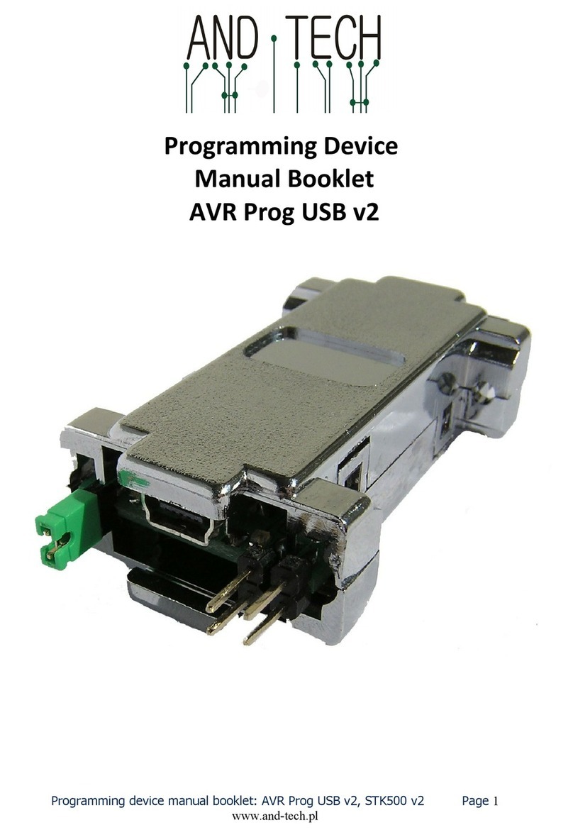 AND-Tech AVR Prog USB v2 Manual booklet