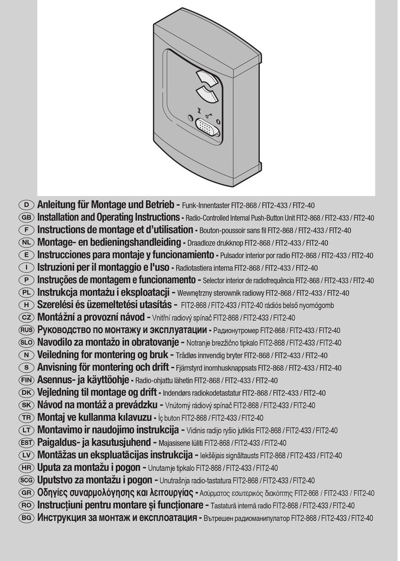 Verkaufsgesellschaft FIT2-868 Installation and operating instructions