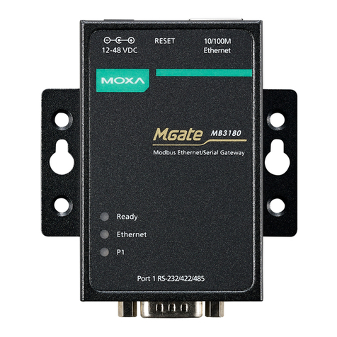 Moxa Technologies MGate MB3000 Modbus User manual