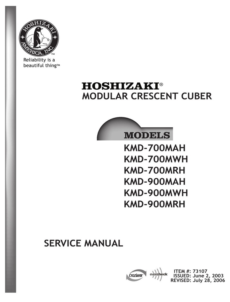Hoshizaki KMD-900MRH Service manual