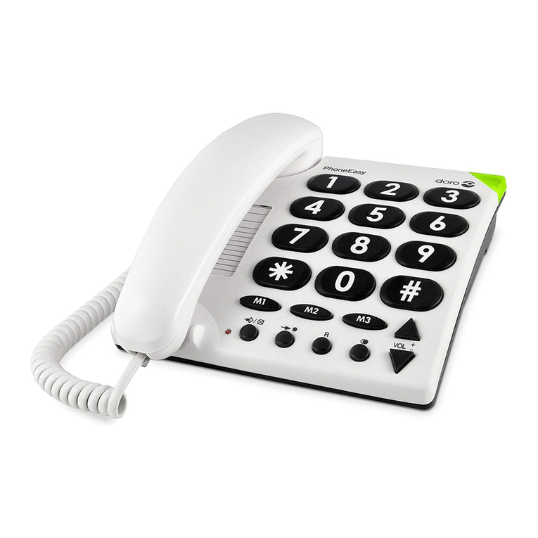 Doro PhoneEasy 311C User manual Doro PhoneEasy 311C User manual