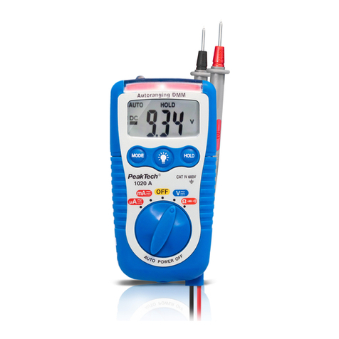 PeakTech 1020 User manual