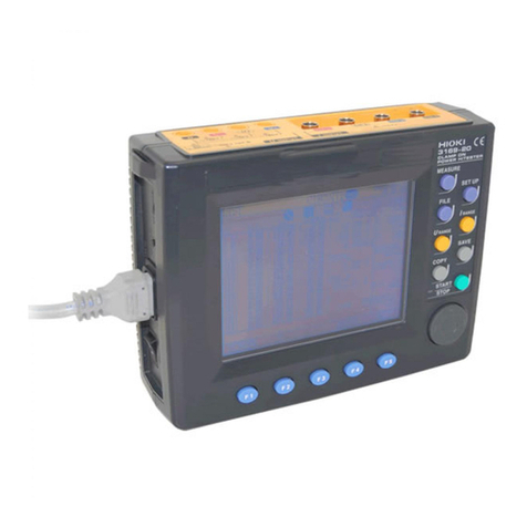 Hioki 3169-20 User manual