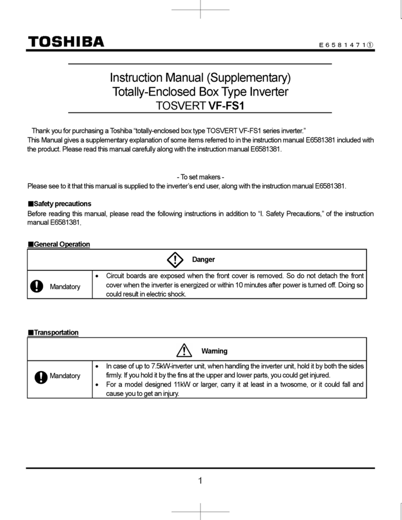 Toshiba TOSVERT VF-FS1 Series User manual