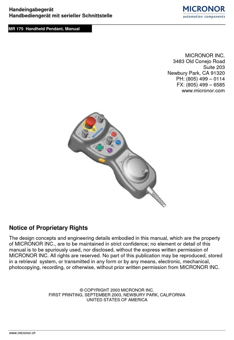 Micronor mr175 user manual