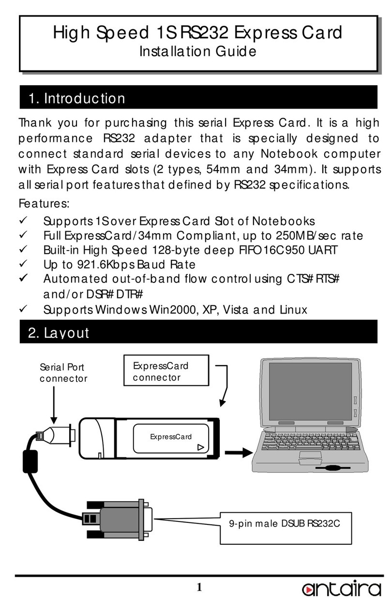 ANTAIRA msc-401a1 installation guide