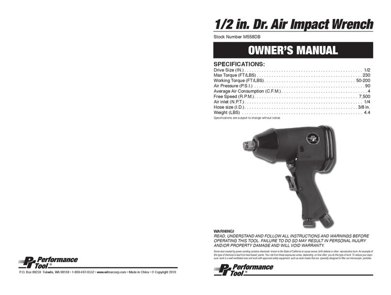 Performance Tool m558db User manual