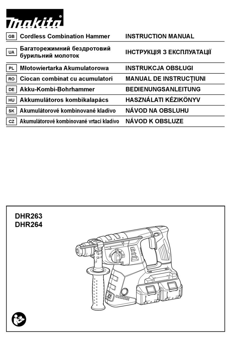 Makita DHR263 instruction manual