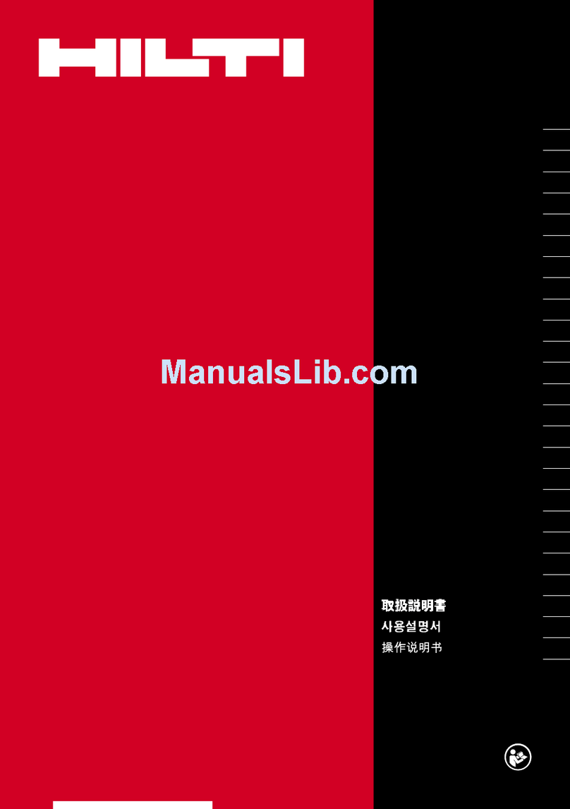 Hilti PMA 31 User manual