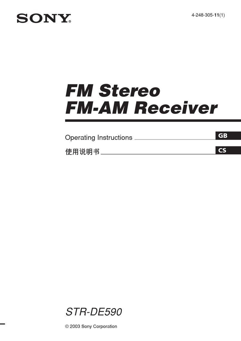 Sony STR-DE590 operating instructions