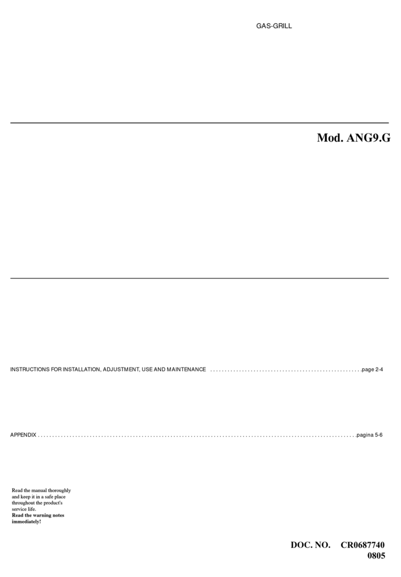 Comcater ANG9.G Instructions for installation, use and maintenance