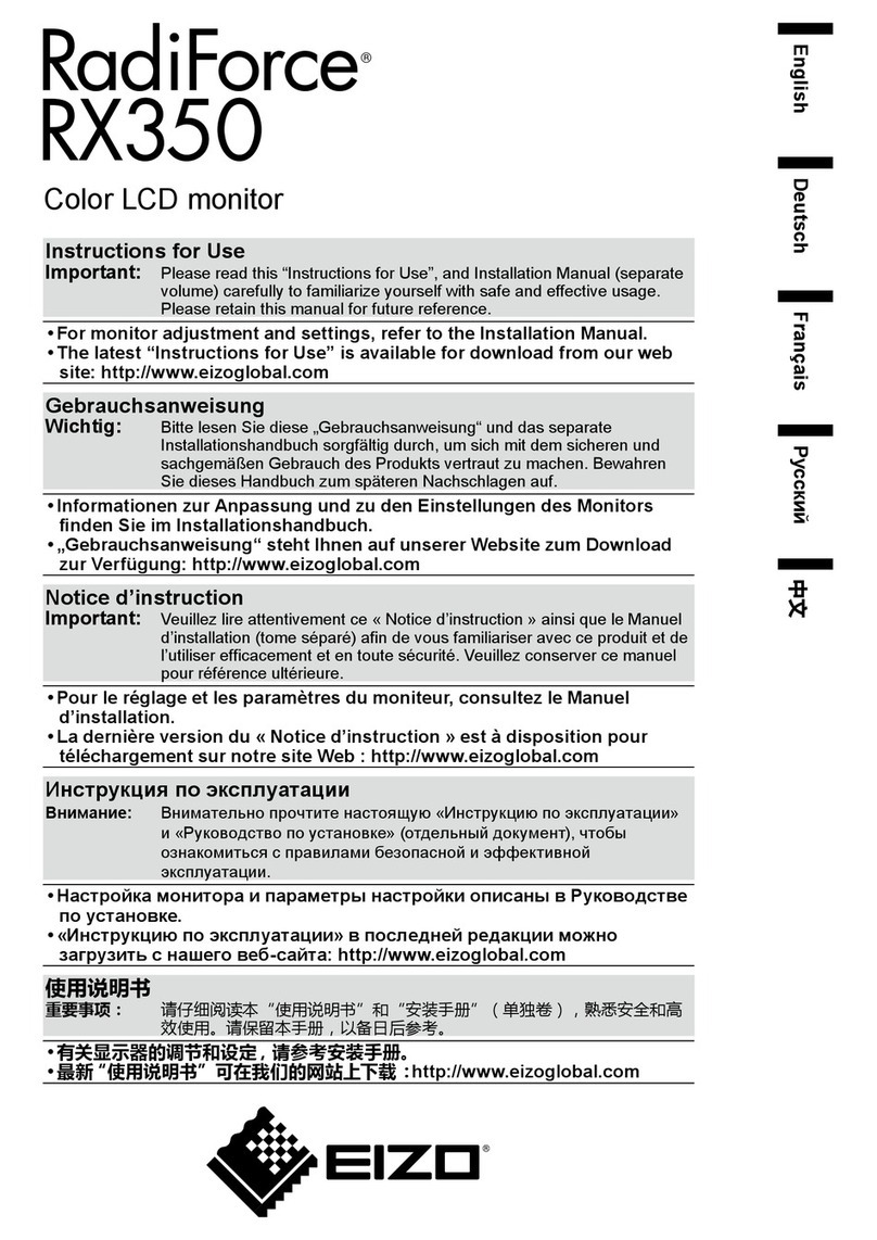 Radiforce RX350 User manual Radiforce RX350 User manual