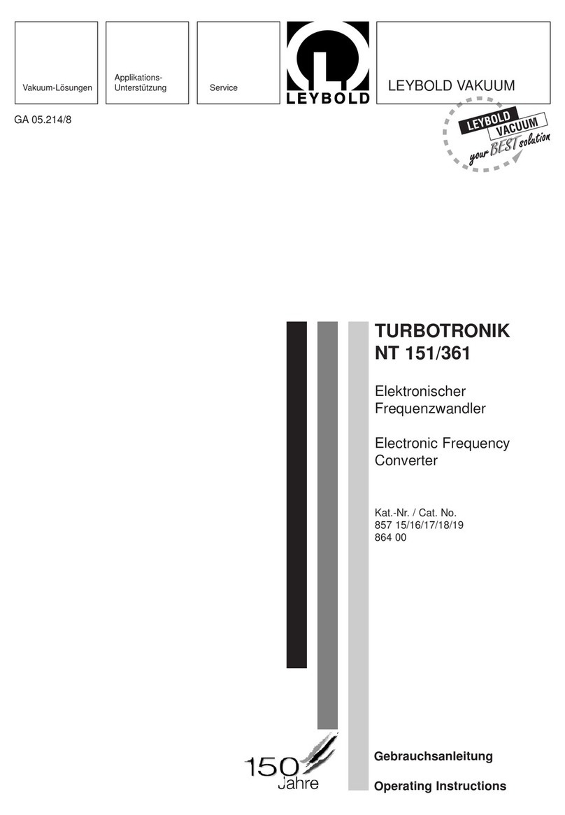 LEYBOLD TURBOTRONIK NT 151/361 User manual