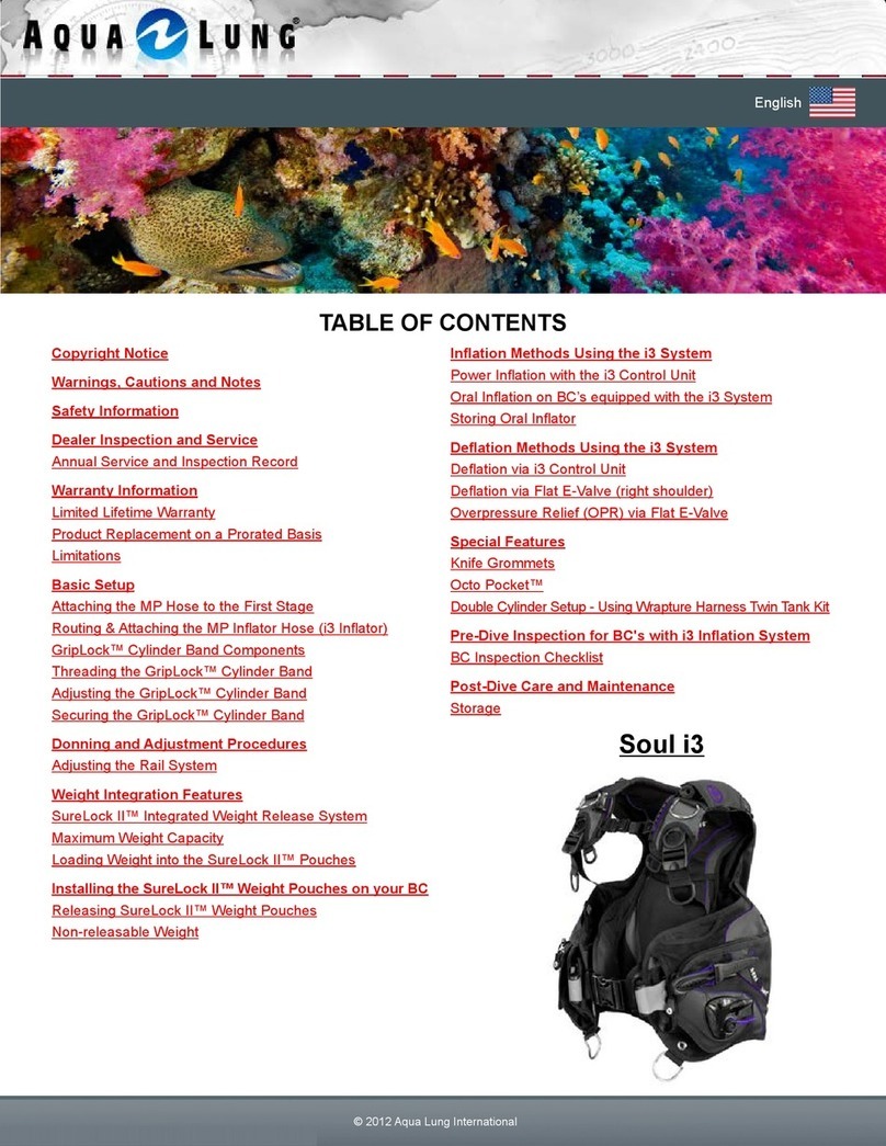 Aqua Lung Soul i3 user manual