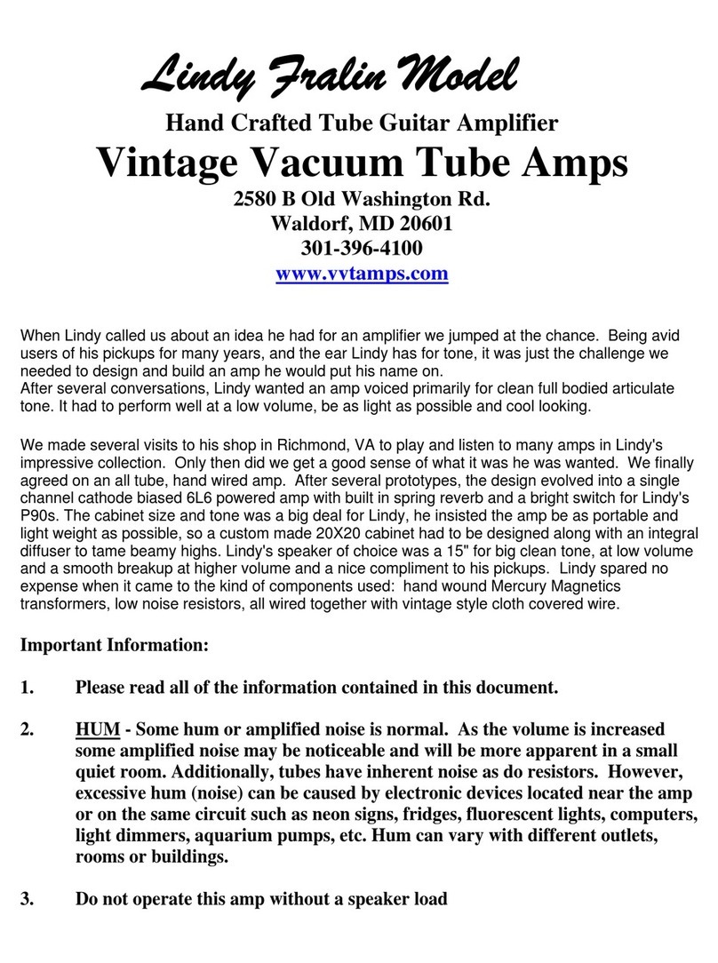 VVT Lindy Fralin Model user manual