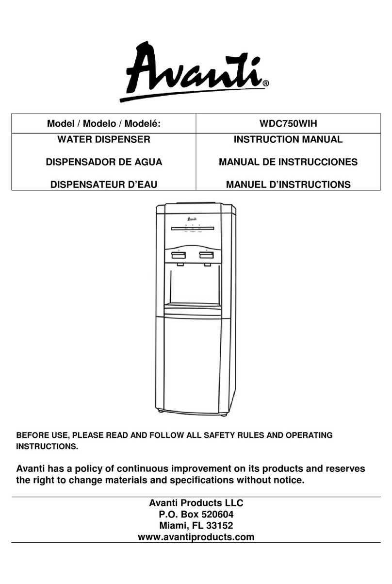 Avanti WDC750WIH User manual