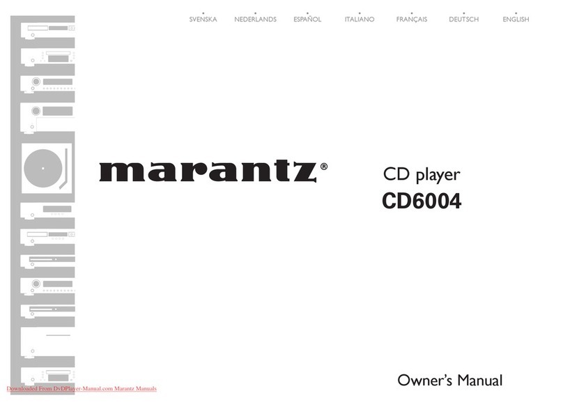 Marantz CD6004 User manual