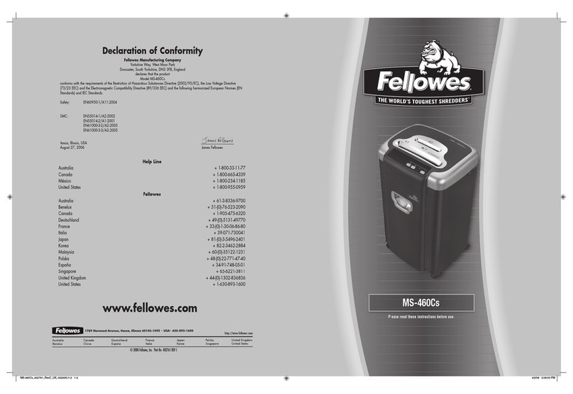Fellowes Microshred MS-460Cs User manual