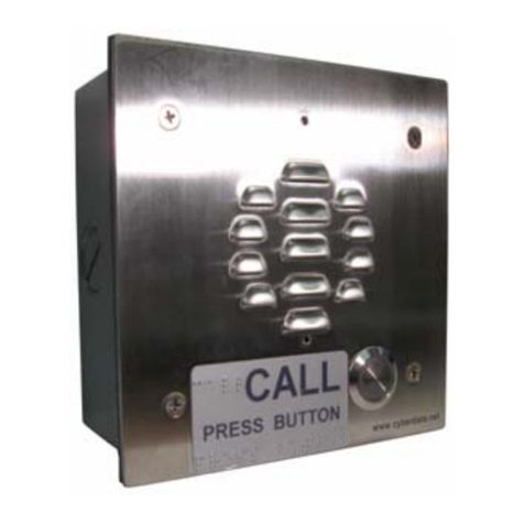 CyberData VoIP Intercom 010935F User manual
