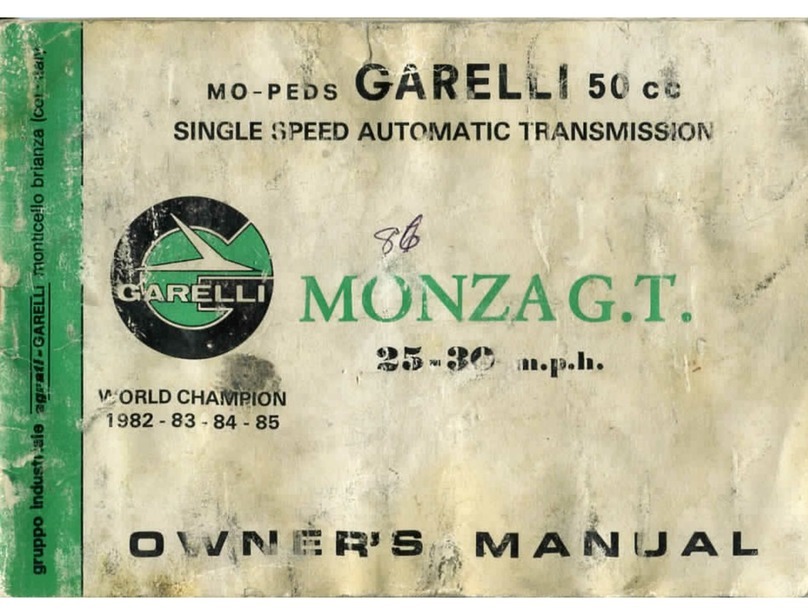 Garelli Monza GT owner's manual