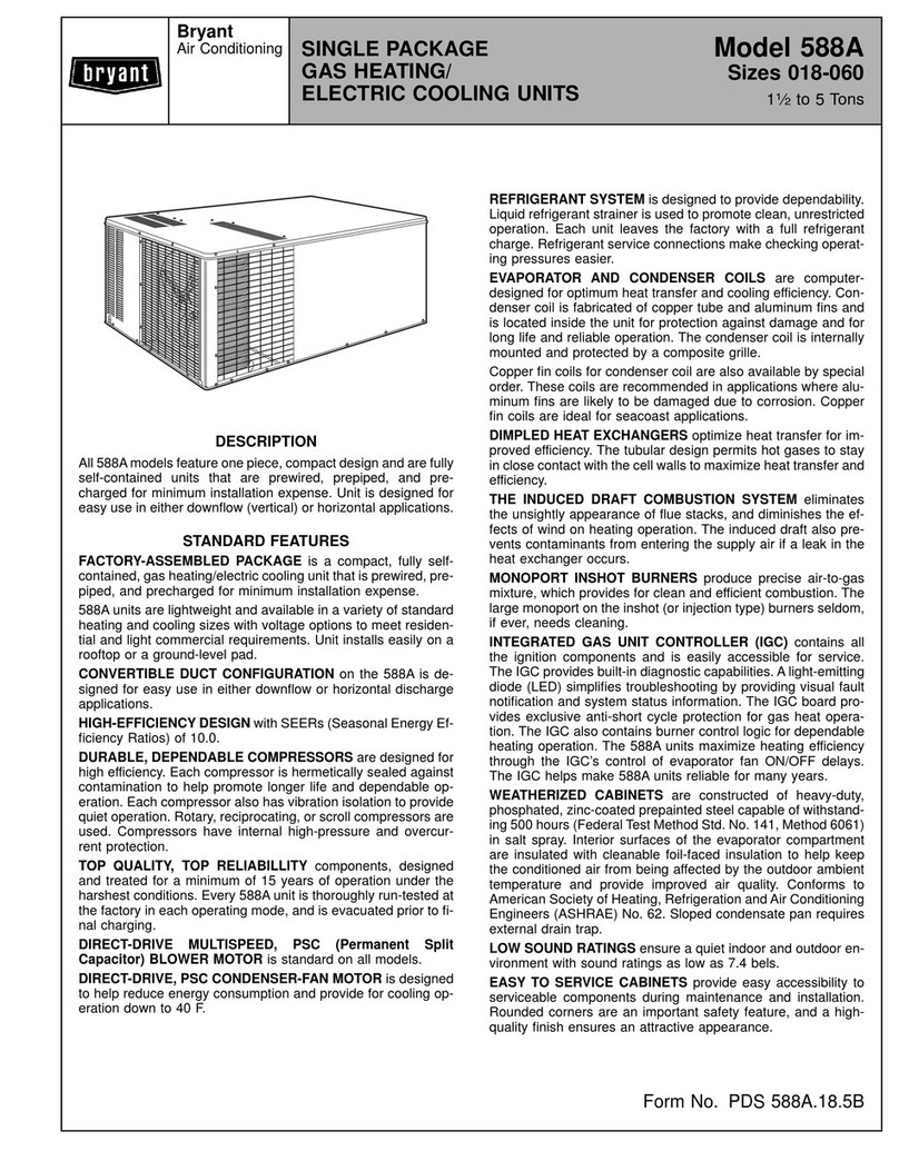 Bryant 588A User manual