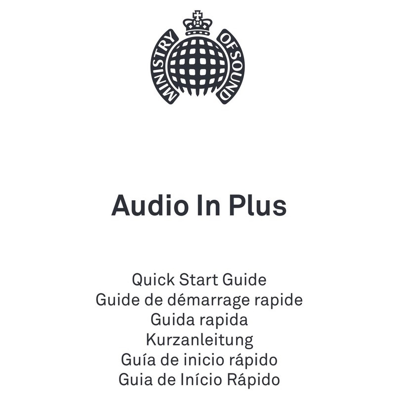 MINISTRY OF SOUND Audio In Plus quick start guide
